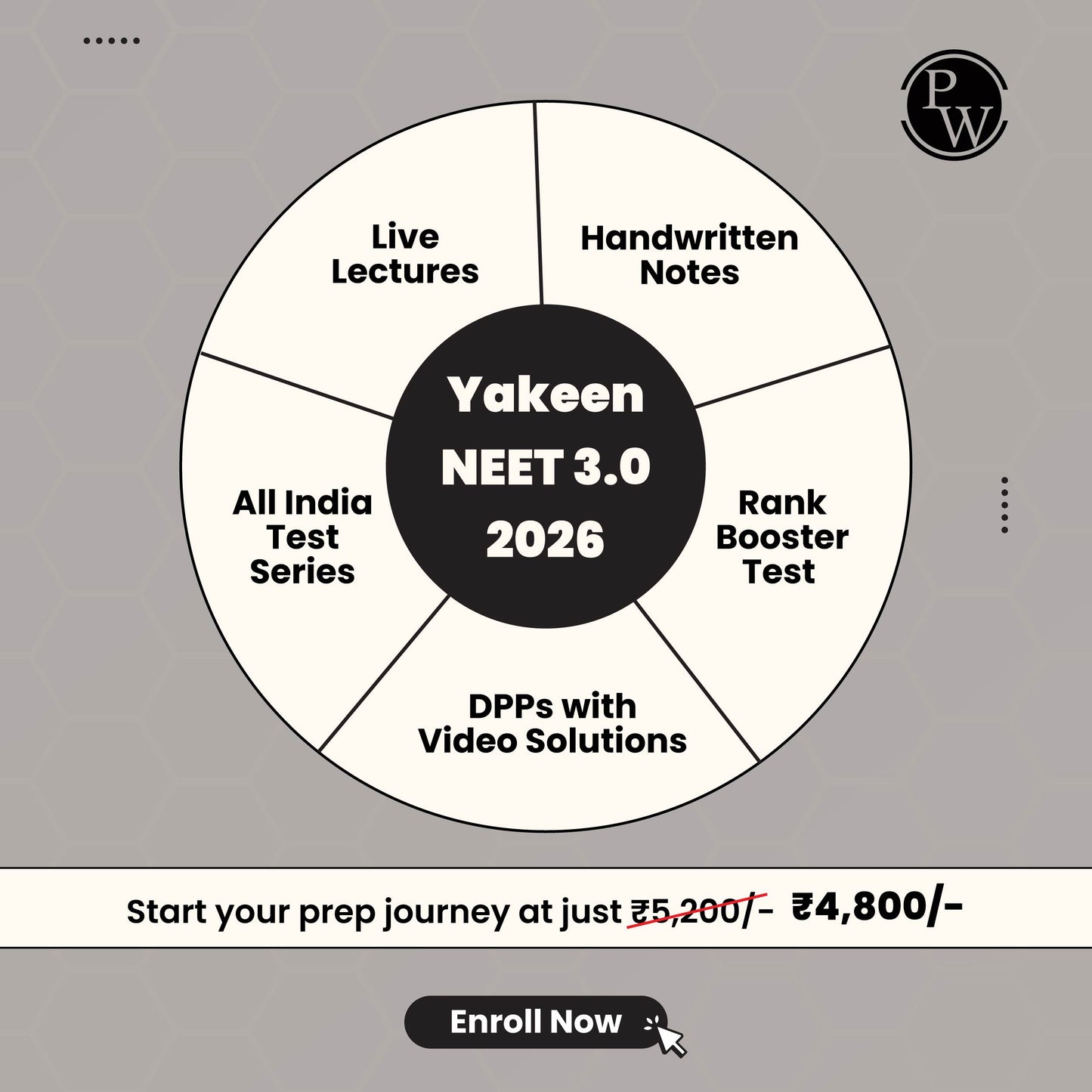Yakeen NEET 3.0 (2026) Dropper Online Batch