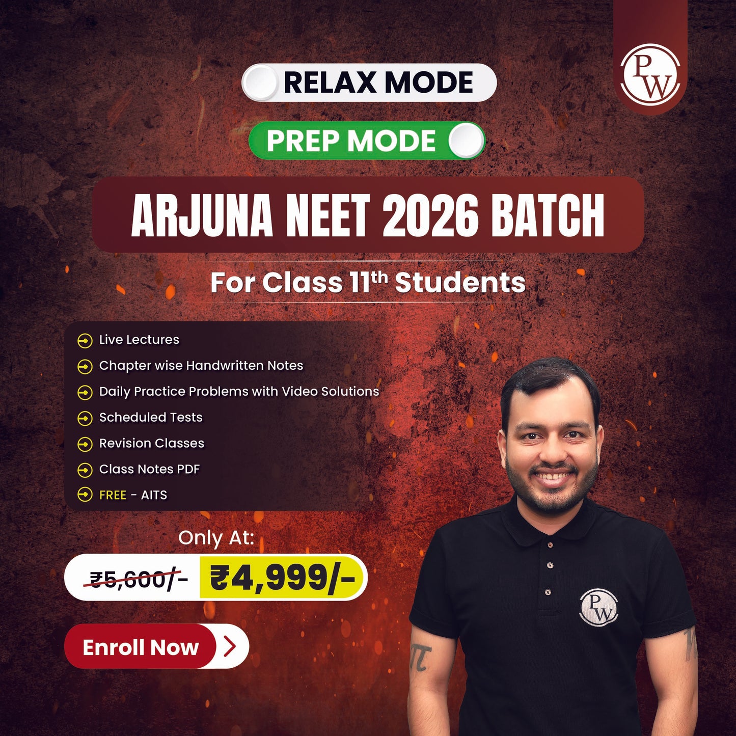 Arjuna NEET (2026) Class 11 Online Batch