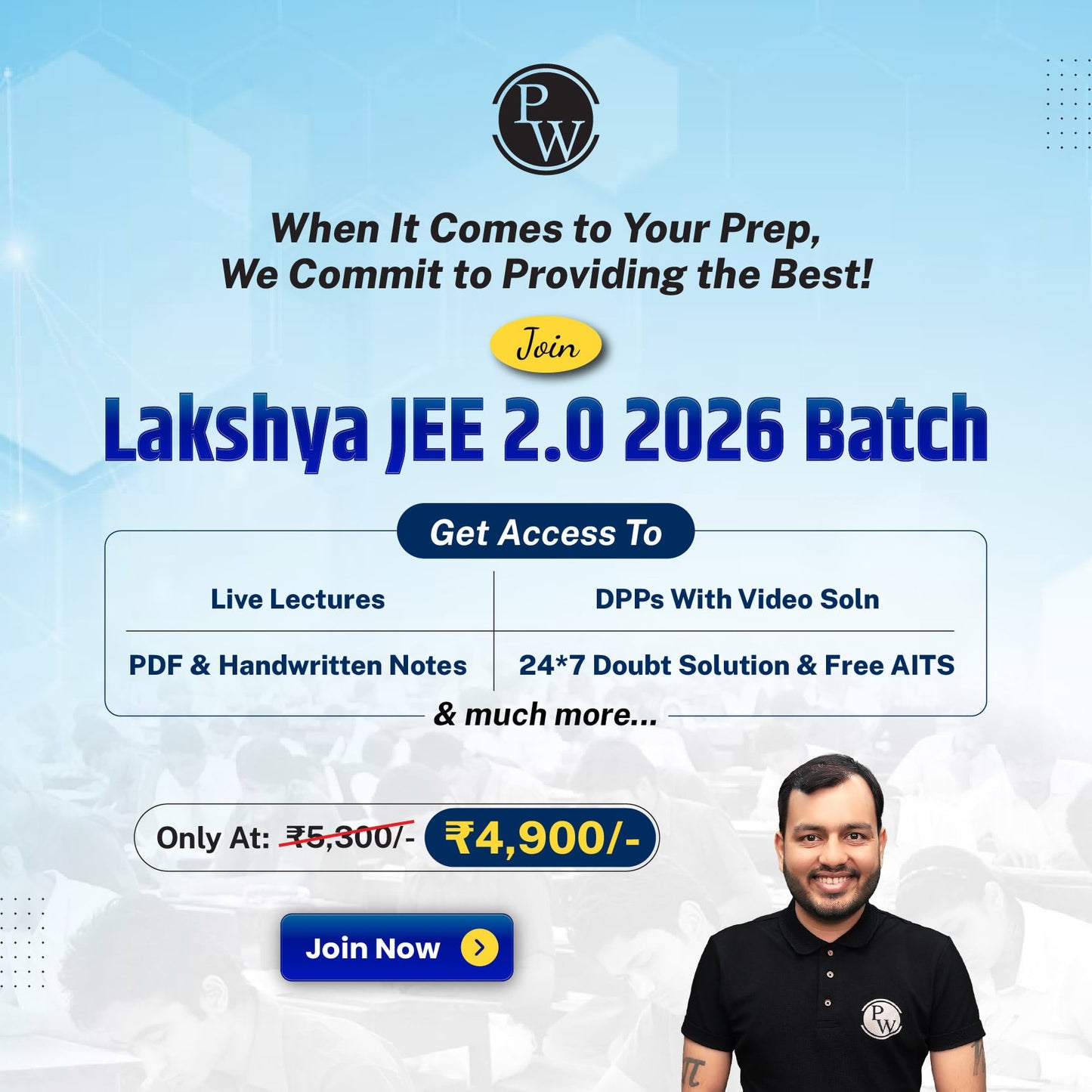 Lakshya JEE 2.0 (2026) Class 12 Online Batch