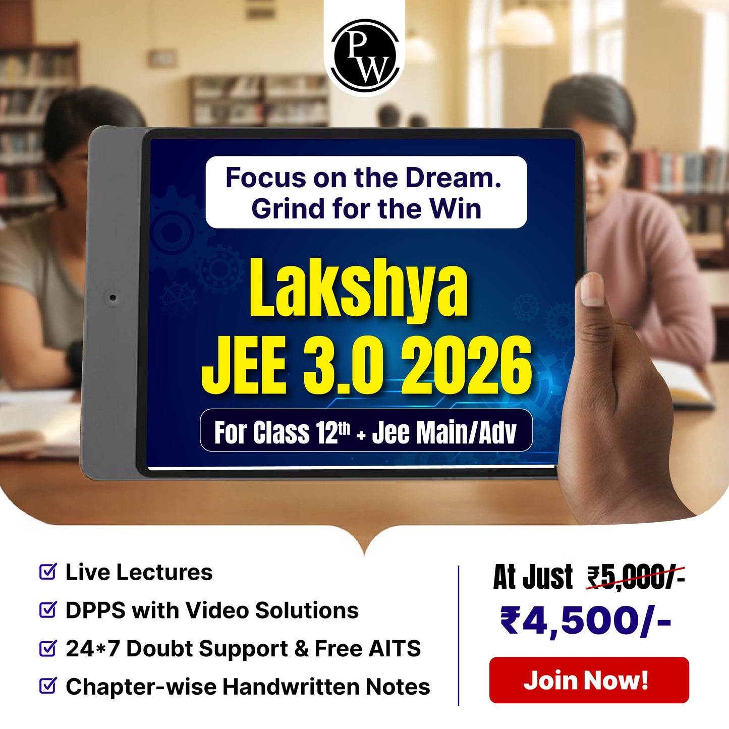 Lakshya JEE 3.0 (2026) Class 12 Online Batch
